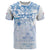 Custom Japan Football T Shirt Go Samurai Blue Sakura Tokyo Style