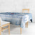 Custom Japan Football Tablecloth Go Samurai Blue Sakura Tokyo Style