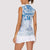 Custom Japan Football Women Sleeveless Polo Shirt Go Samurai Blue Sakura Tokyo Style