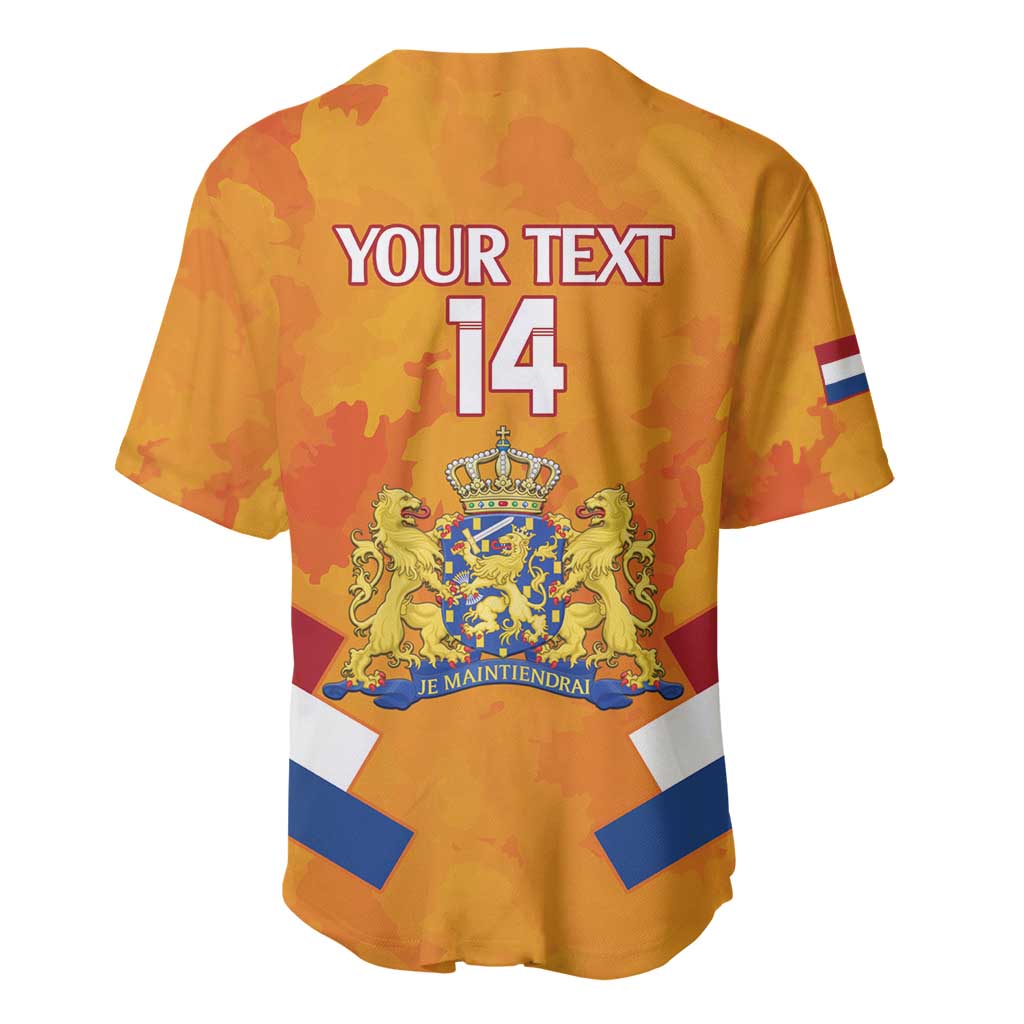 Custom Netherlands Rugby Baseball Jersey 2024 Go Champions Nederland - Wonder Print Shop
