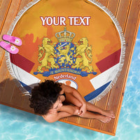 Custom Netherlands Rugby Beach Blanket 2024 Go Champions Nederland - Wonder Print Shop