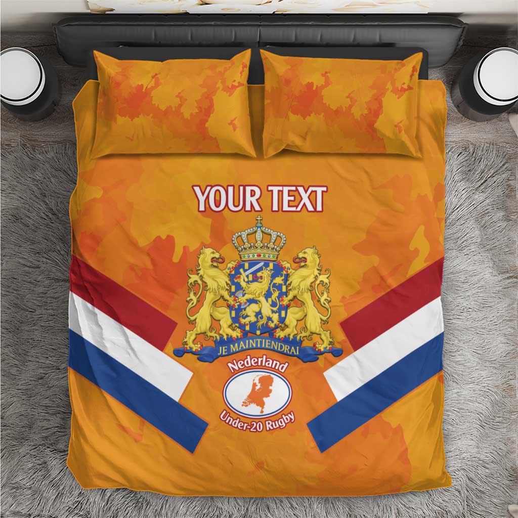 Custom Netherlands Rugby Bedding Set 2024 Go Champions Nederland - Wonder Print Shop