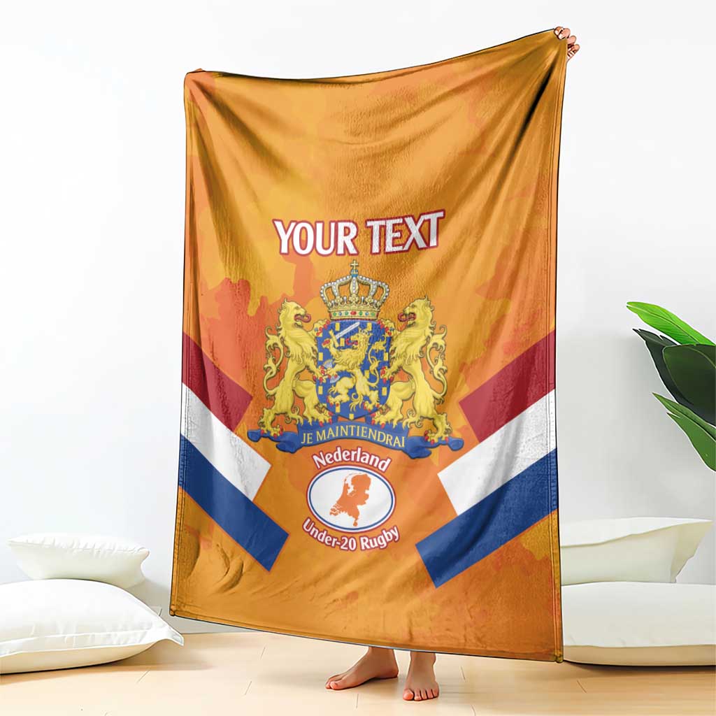 Custom Netherlands Rugby Blanket 2024 Go Champions Nederland