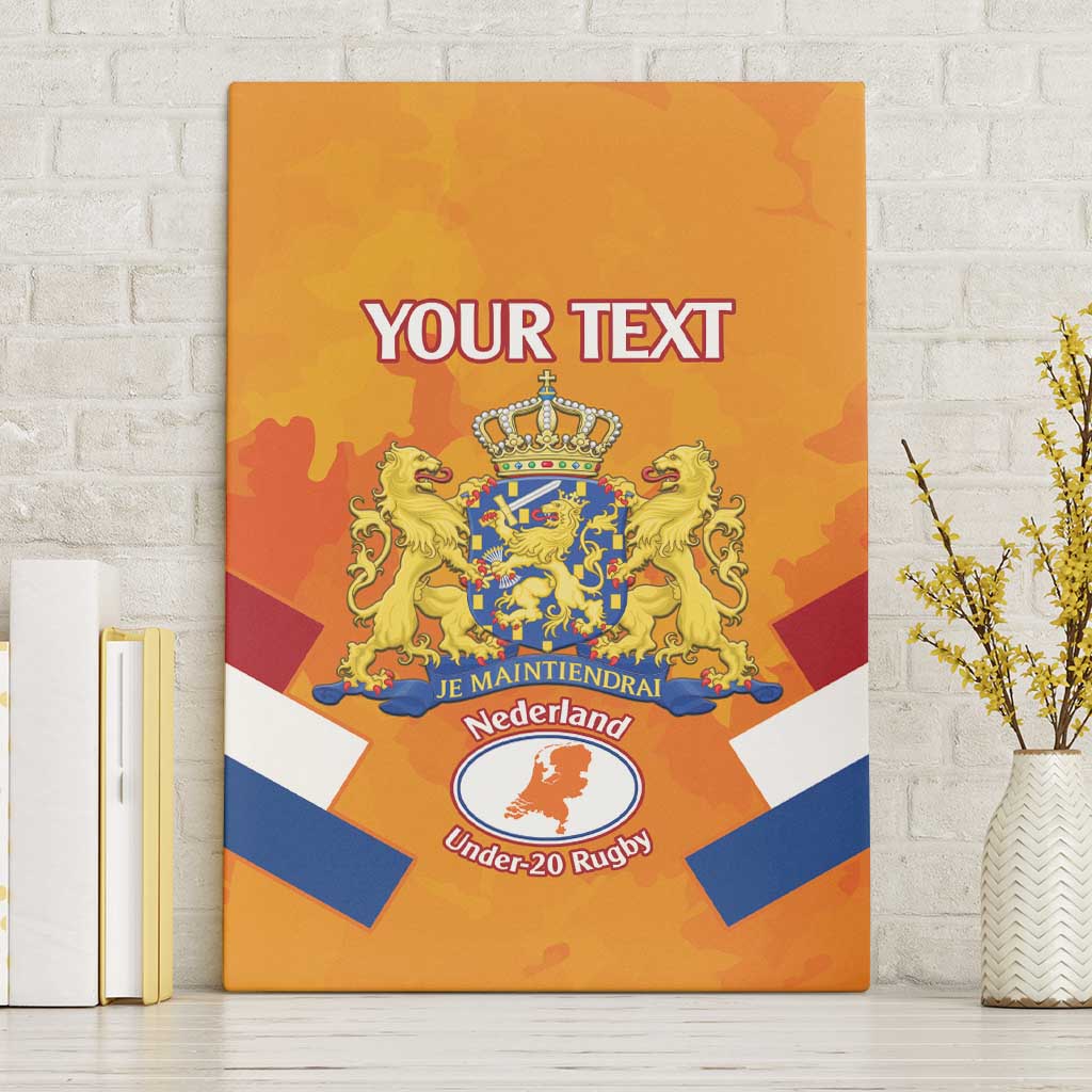 Custom Netherlands Rugby Canvas Wall Art 2024 Go Champions Nederland - Wonder Print Shop