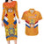 Custom Netherlands Rugby Couples Matching Long Sleeve Bodycon Dress and Hawaiian Shirt 2024 Go Champions Nederland - Wonder Print Shop