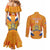 Custom Netherlands Rugby Couples Matching Mermaid Dress and Long Sleeve Button Shirt 2024 Go Champions Nederland