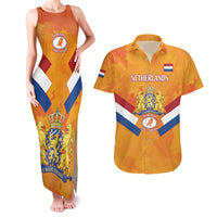Custom Netherlands Rugby Couples Matching Tank Maxi Dress and Hawaiian Shirt 2024 Go Champions Nederland - Wonder Print Shop