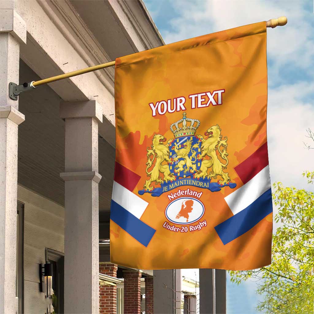 Custom Netherlands Rugby Garden Flag 2024 Go Champions Nederland - Wonder Print Shop