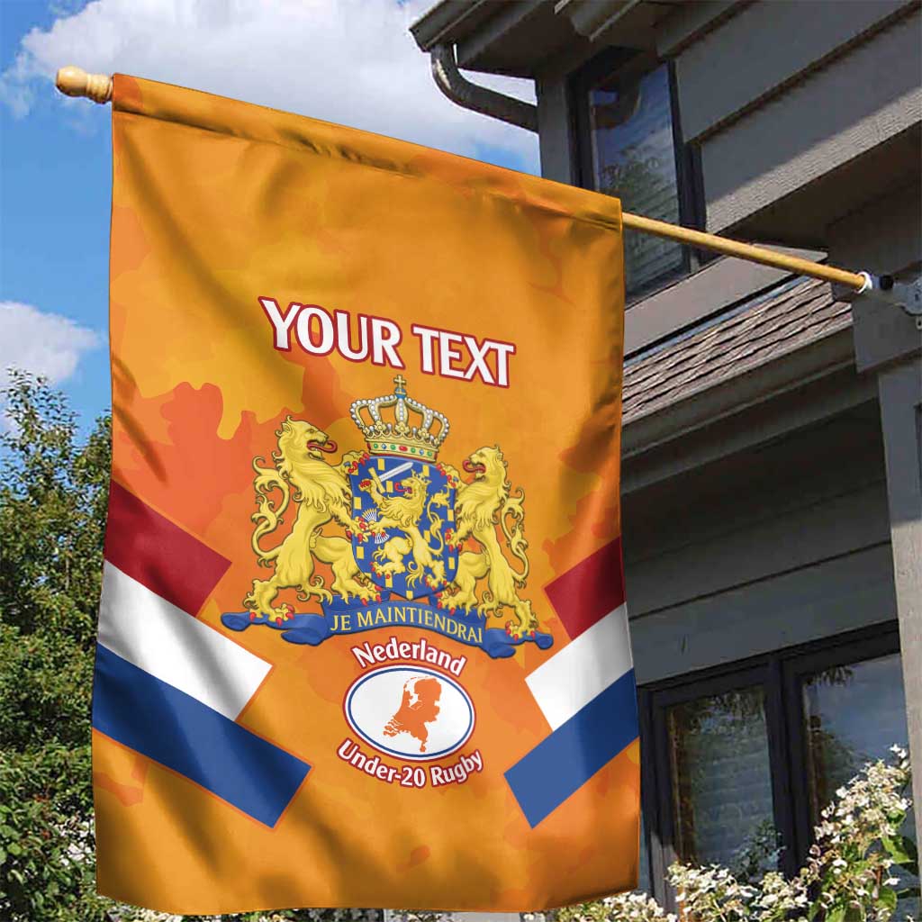 Custom Netherlands Rugby Garden Flag 2024 Go Champions Nederland - Wonder Print Shop
