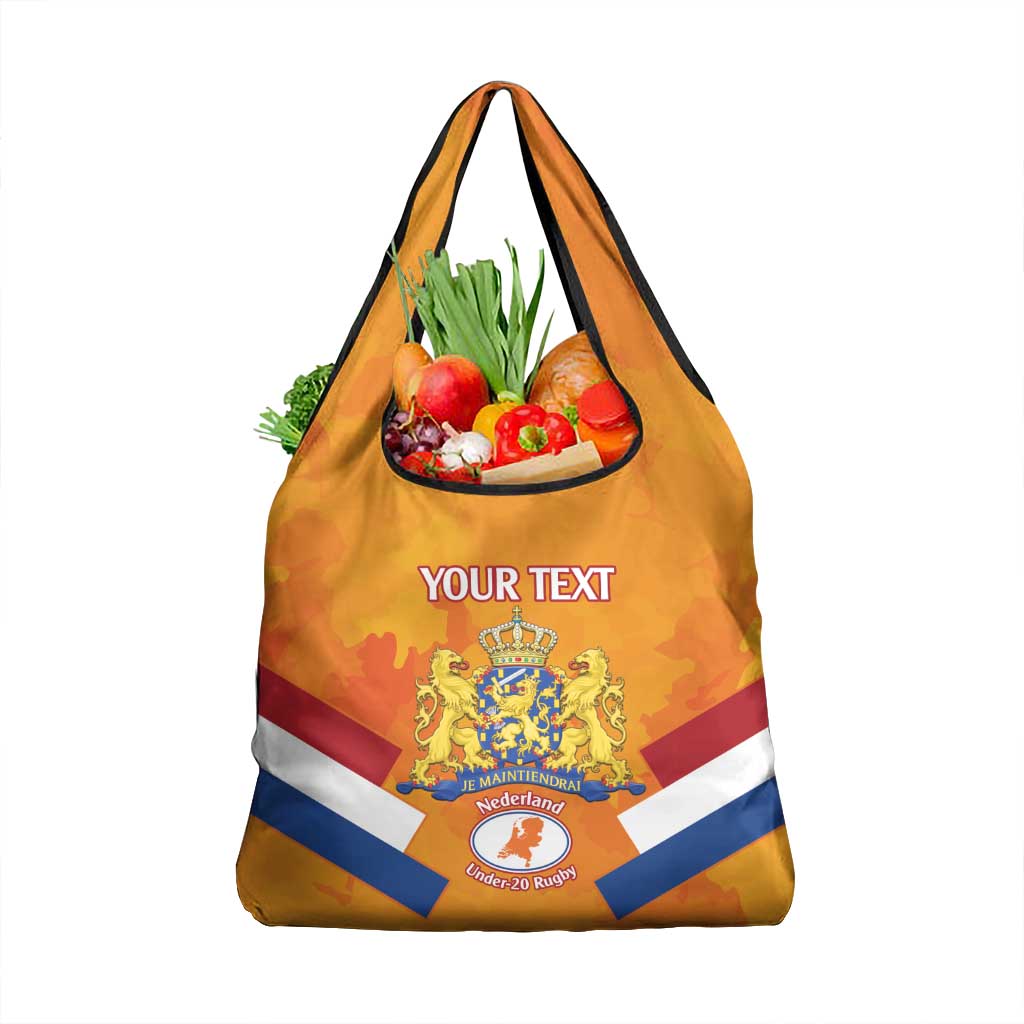 Custom Netherlands Rugby Grocery Bag Go Champions Nederland