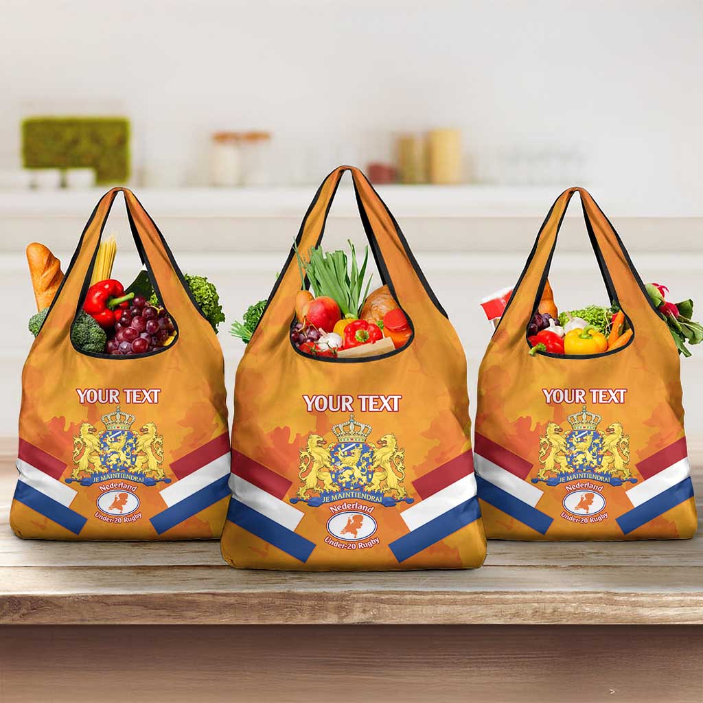 Custom Netherlands Rugby Grocery Bag Go Champions Nederland