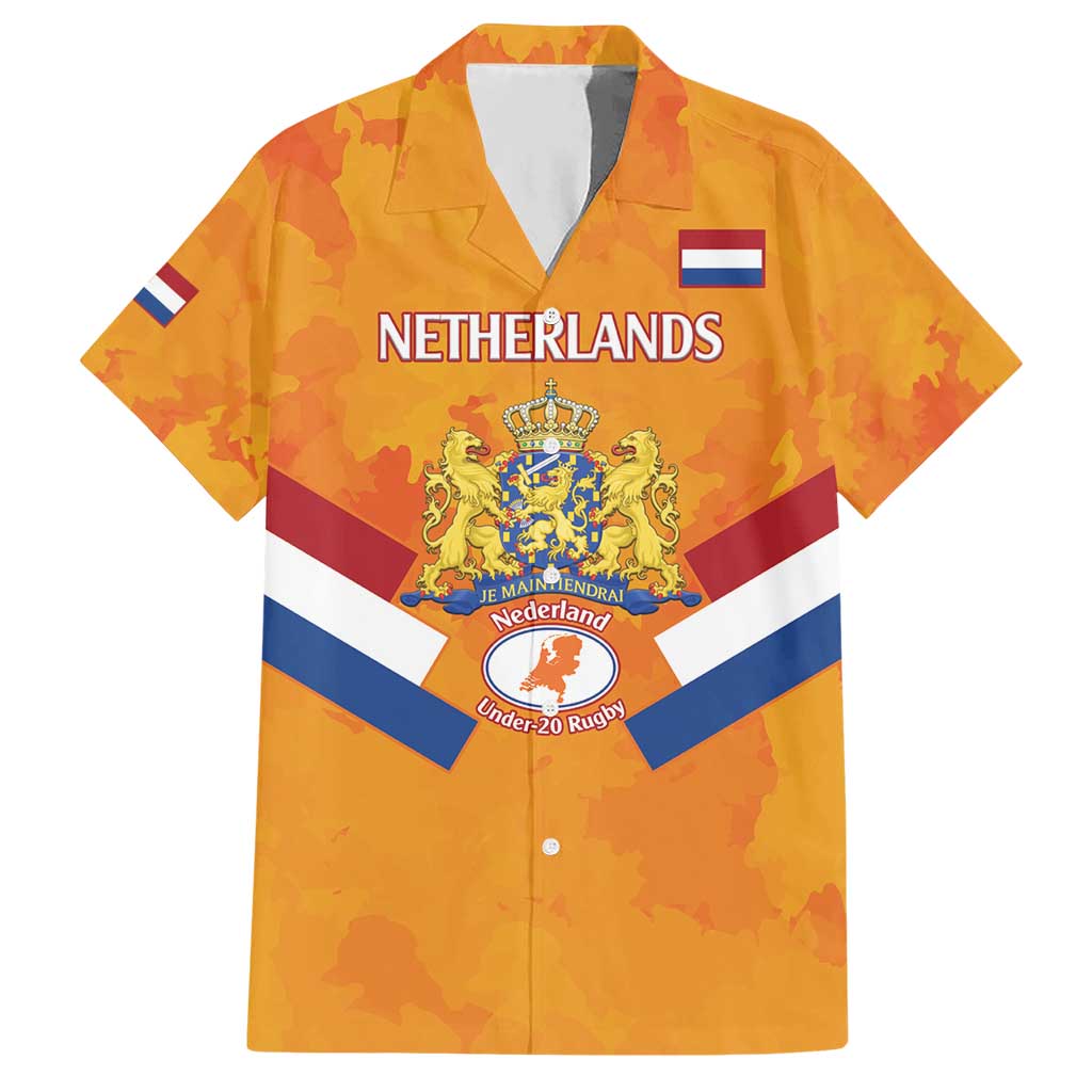 Custom Netherlands Rugby Hawaiian Shirt 2024 Go Champions Nederland - Wonder Print Shop
