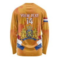 Custom Netherlands Rugby Long Sleeve Shirt 2024 Go Champions Nederland - Wonder Print Shop