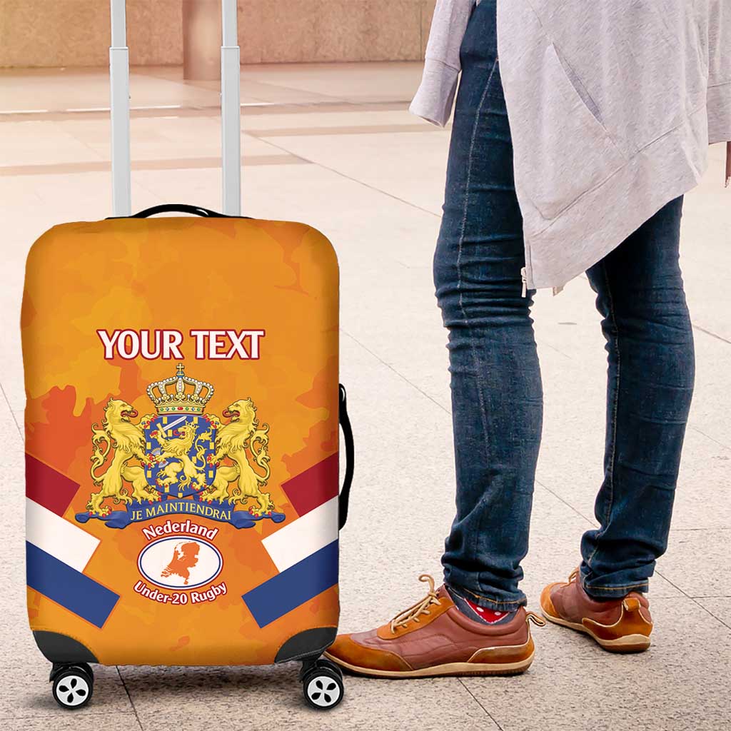 Custom Netherlands Rugby Luggage Cover 2024 Go Champions Nederland - Wonder Print Shop