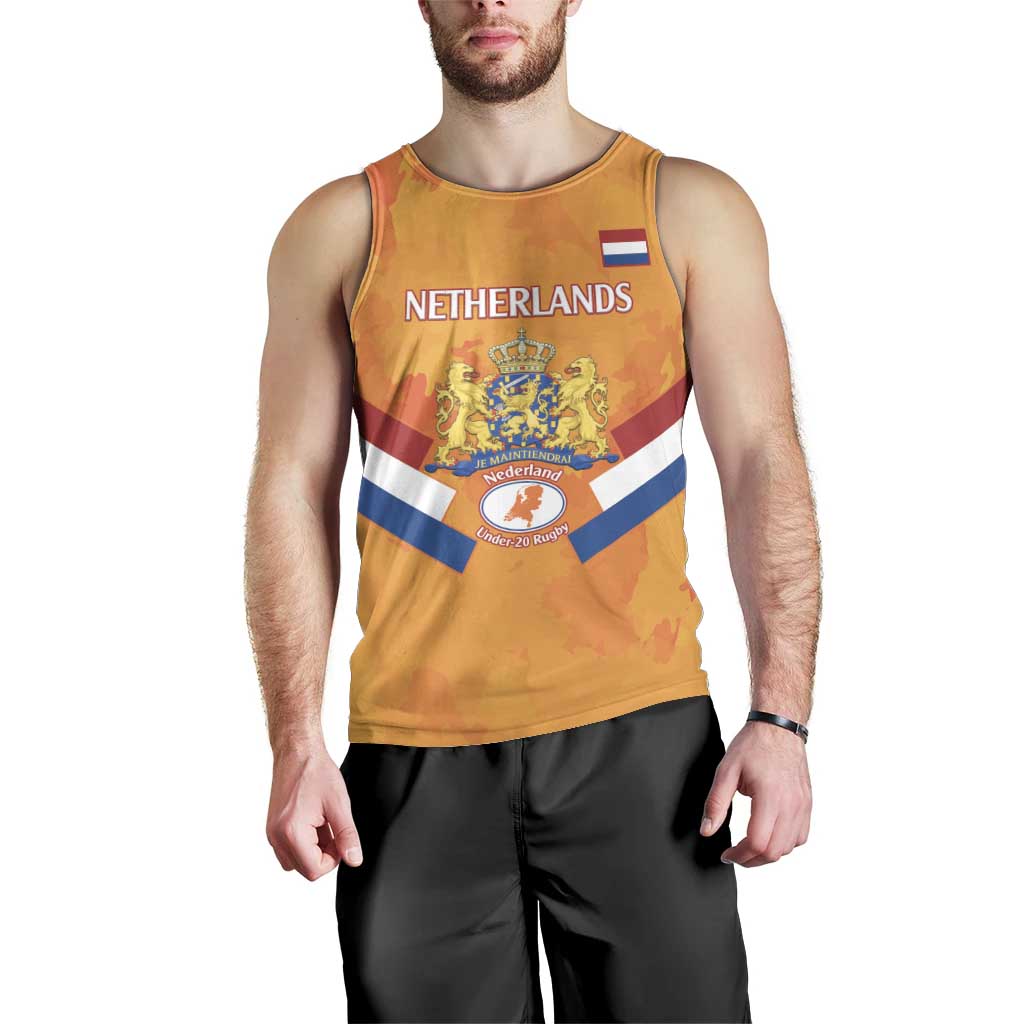 Custom Netherlands Rugby Men Tank Top 2024 Go Champions Nederland - Wonder Print Shop