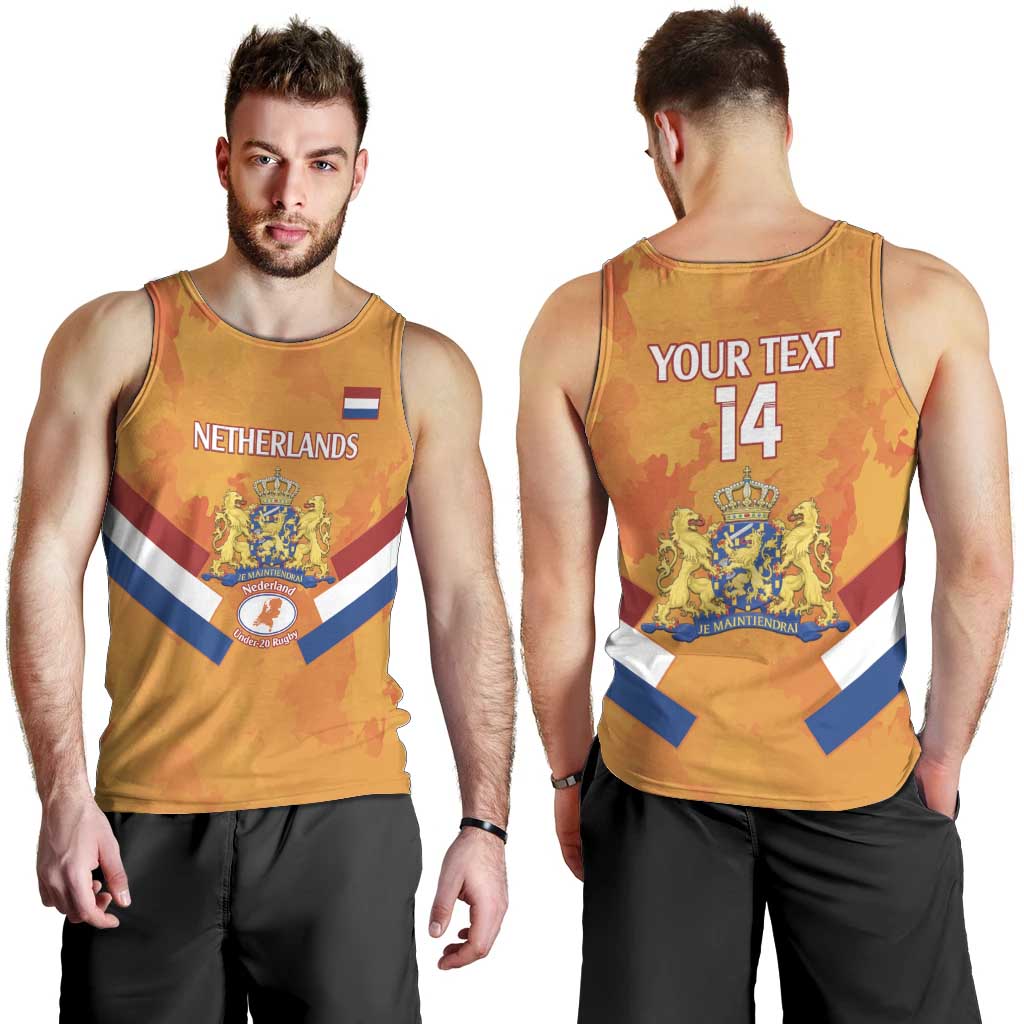 Custom Netherlands Rugby Men Tank Top 2024 Go Champions Nederland - Wonder Print Shop