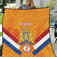 Custom Netherlands Rugby Quilt 2024 Go Champions Nederland - Wonder Print Shop