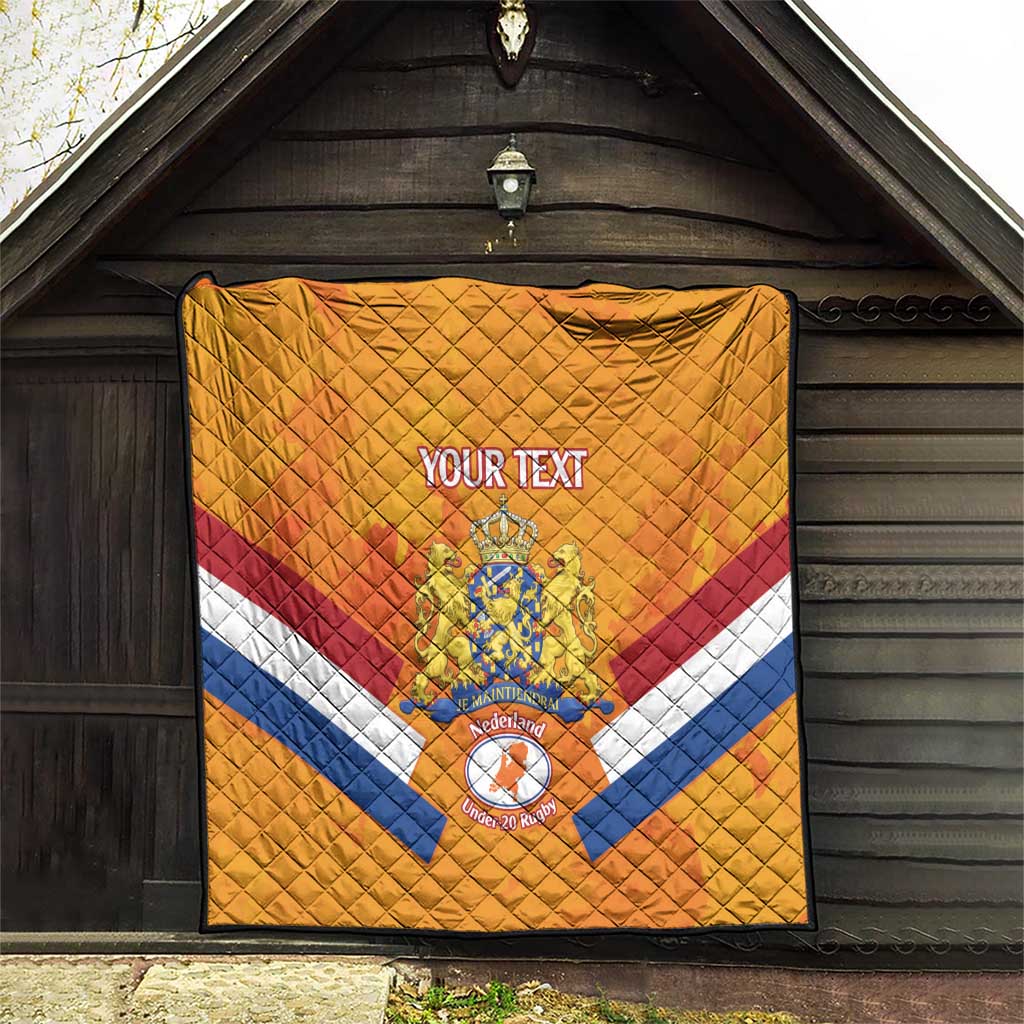 Custom Netherlands Rugby Quilt 2024 Go Champions Nederland - Wonder Print Shop
