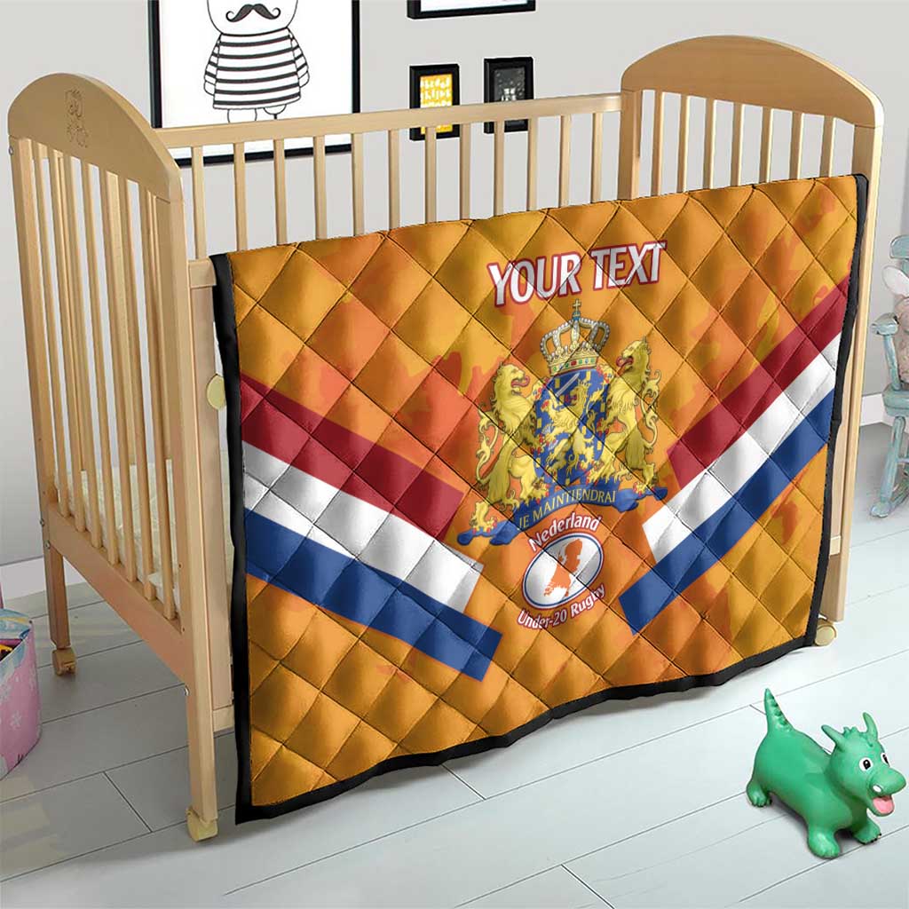 Custom Netherlands Rugby Quilt 2024 Go Champions Nederland - Wonder Print Shop