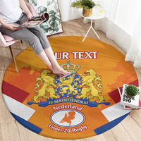 Custom Netherlands Rugby Round Carpet 2024 Go Champions Nederland
