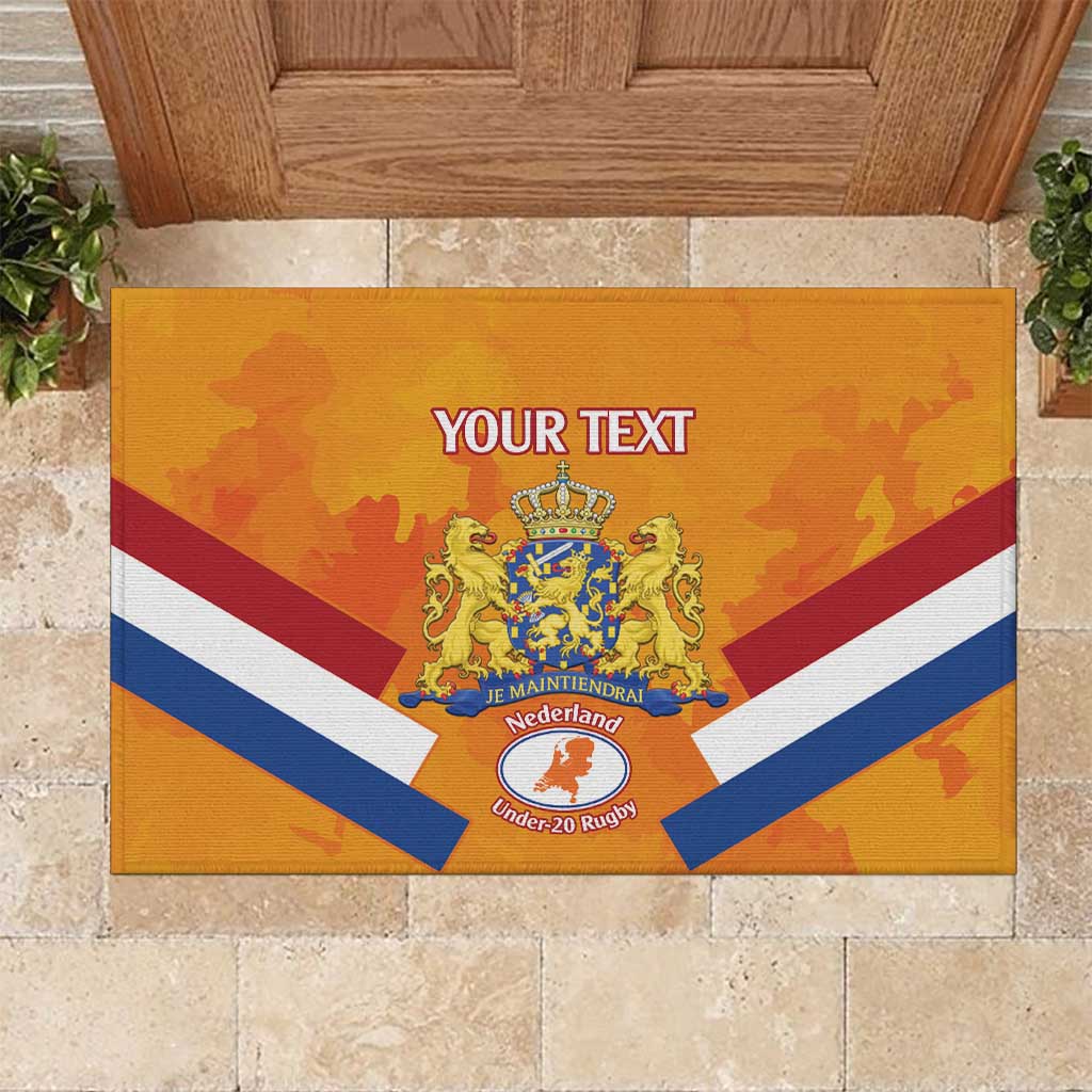 Custom Netherlands Rugby Rubber Doormat 2024 Go Champions Nederland - Wonder Print Shop