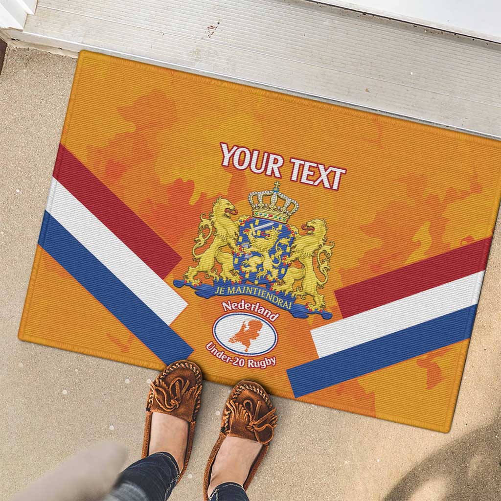 Custom Netherlands Rugby Rubber Doormat 2024 Go Champions Nederland - Wonder Print Shop