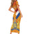 Custom Netherlands Rugby Short Sleeve Bodycon Dress 2024 Go Champions Nederland - Wonder Print Shop