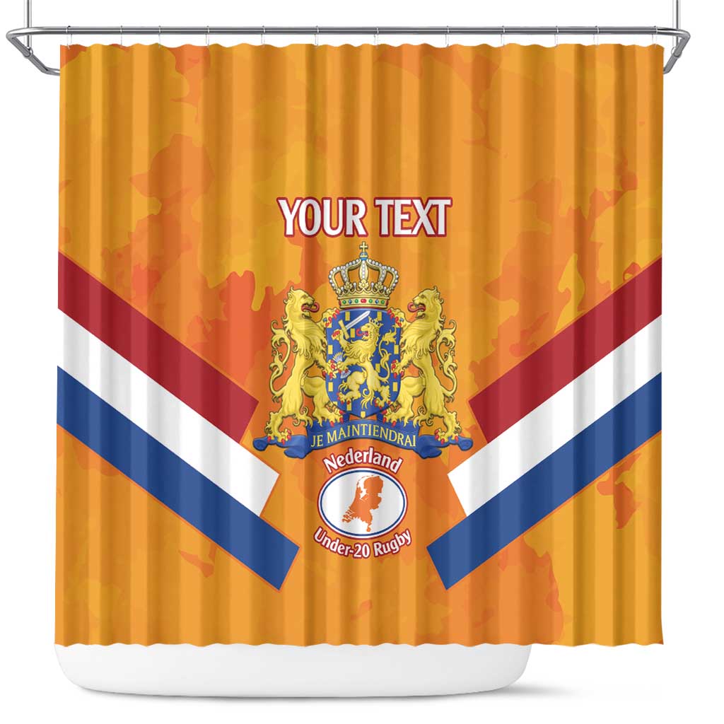 Custom Netherlands Rugby Shower Curtain 2024 Go Champions Nederland