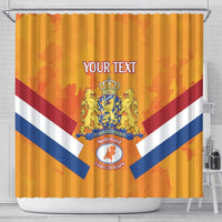 Custom Netherlands Rugby Shower Curtain 2024 Go Champions Nederland
