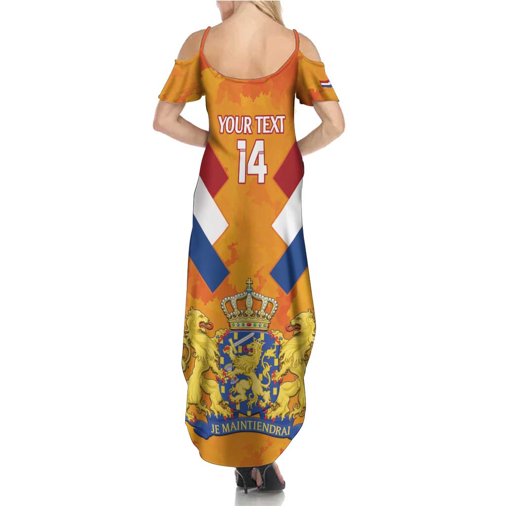 Custom Netherlands Rugby Summer Maxi Dress 2024 Go Champions Nederland - Wonder Print Shop