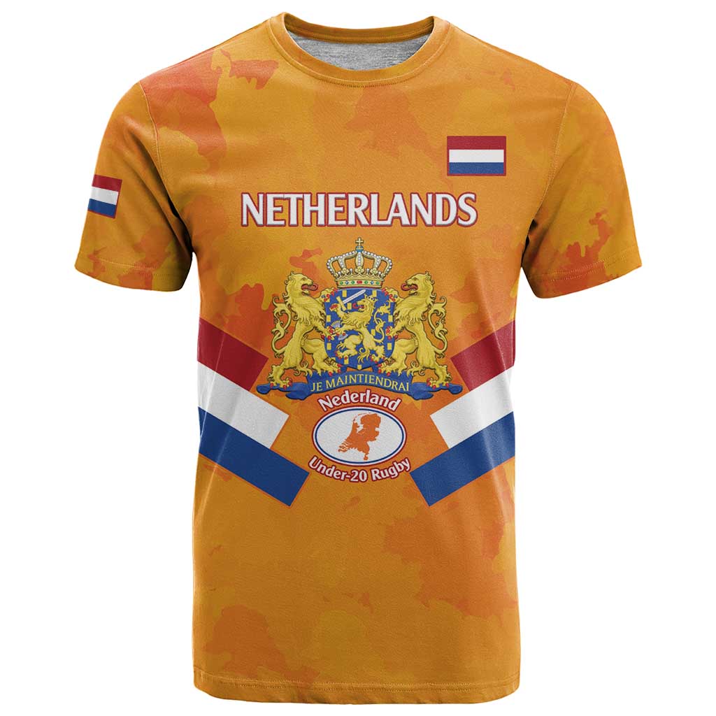 Custom Netherlands Rugby T Shirt 2024 Go Champions Nederland - Wonder Print Shop