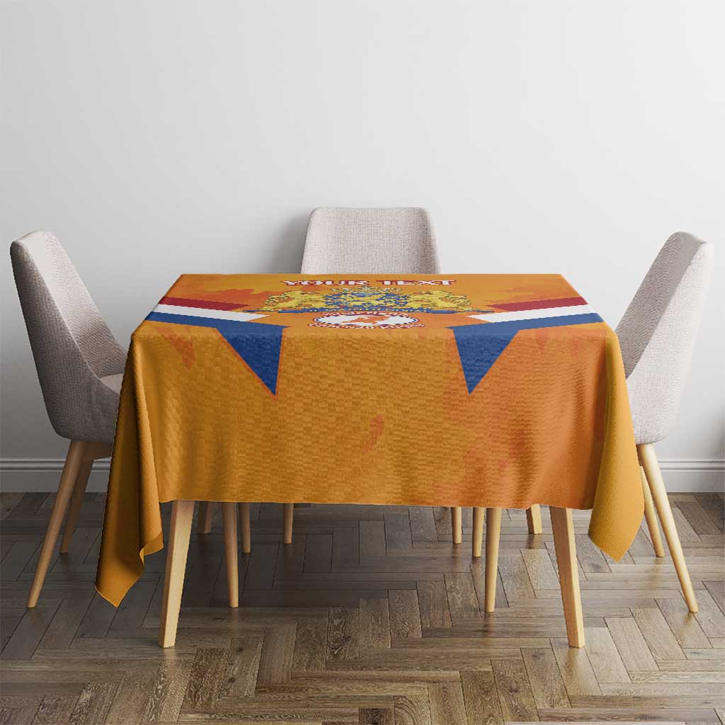 Custom Netherlands Rugby Tablecloth 2024 Go Champions Nederland - Wonder Print Shop