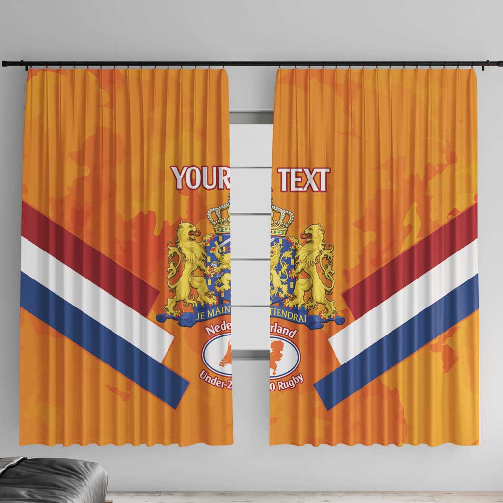 Custom Netherlands Rugby Window Curtain 2024 Go Champions Nederland - Wonder Print Shop