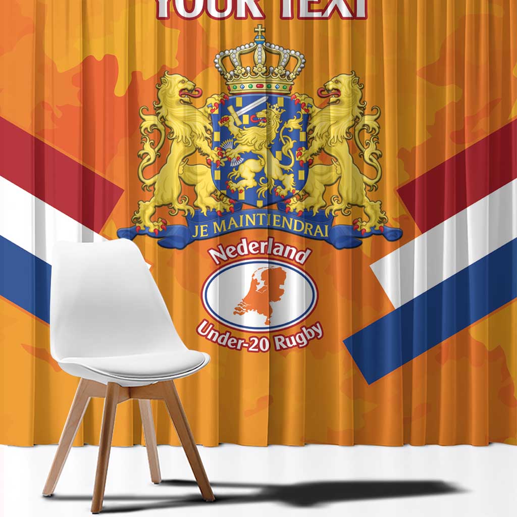 Custom Netherlands Rugby Window Curtain 2024 Go Champions Nederland - Wonder Print Shop
