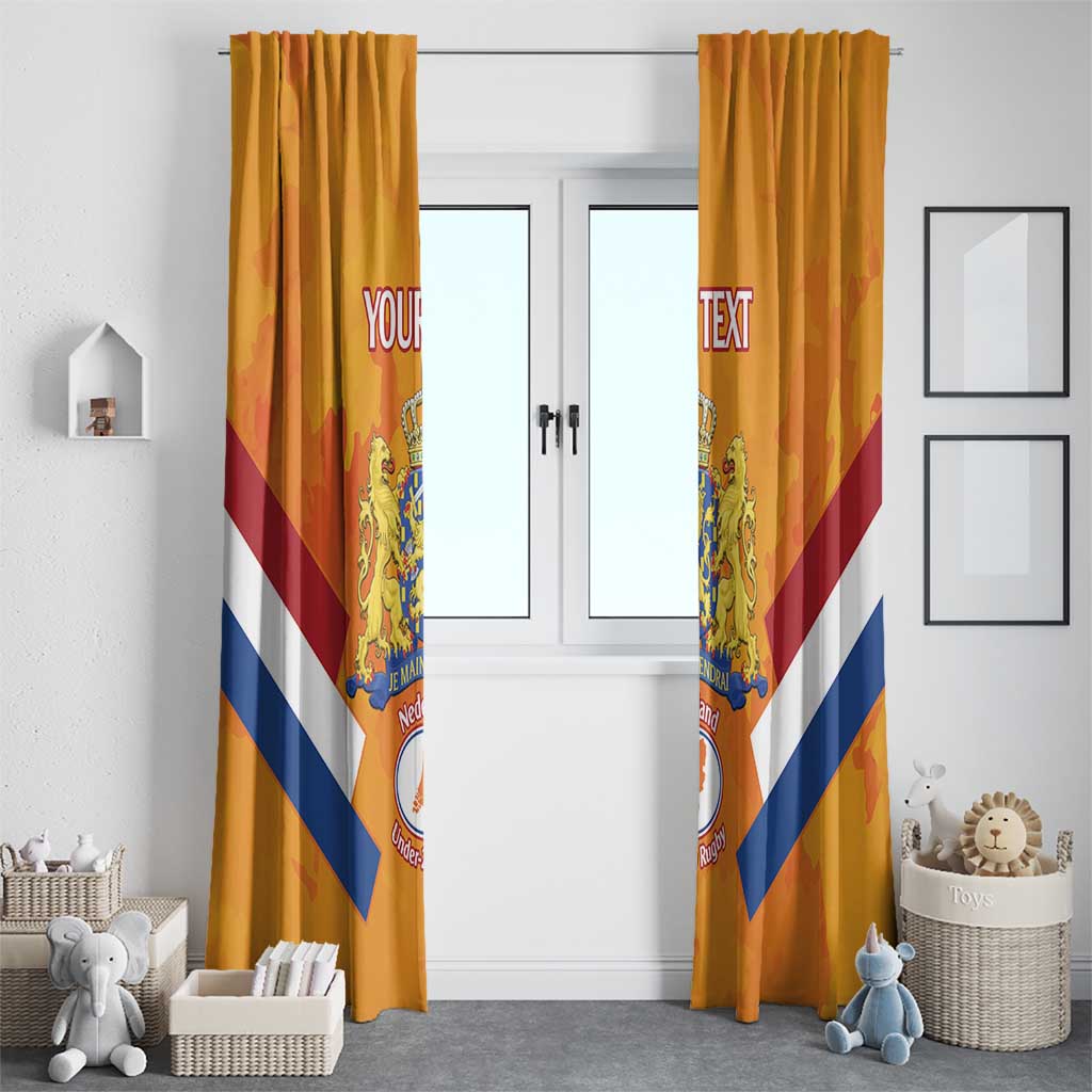 Custom Netherlands Rugby Window Curtain 2024 Go Champions Nederland - Wonder Print Shop