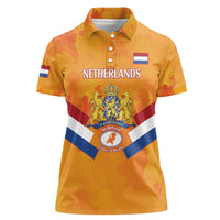 Custom Netherlands Rugby Women Polo Shirt 2024 Go Champions Nederland - Wonder Print Shop