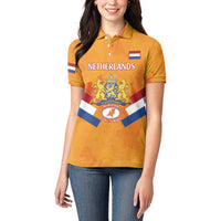 Custom Netherlands Rugby Women Polo Shirt 2024 Go Champions Nederland - Wonder Print Shop