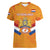 Custom Netherlands Rugby Women V-Neck T-Shirt 2024 Go Champions Nederland - Wonder Print Shop