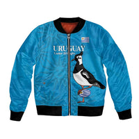 Custom Uruguay Rugby Bomber Jacket 2024 Go Champions Southern Lapwing - Wonder Print Shop
