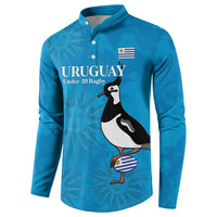 Custom Uruguay Rugby Button Sweatshirt 2024 Go Champions Southern Lapwing - Wonder Print Shop