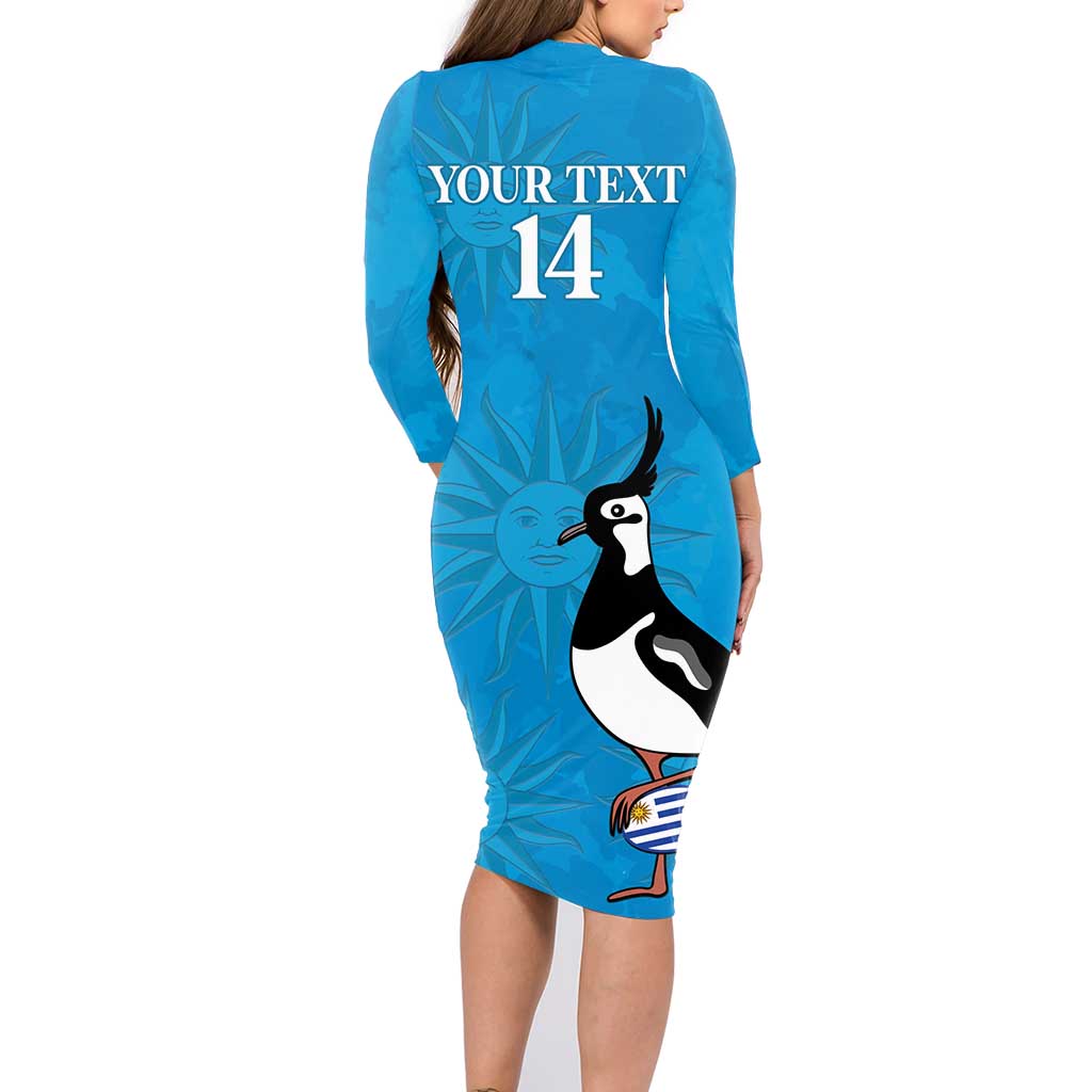 Custom Uruguay Rugby Family Matching Long Sleeve Bodycon Dress and Hawaiian Shirt 2024 Go Champions Southern Lapwing - Wonder Print Shop