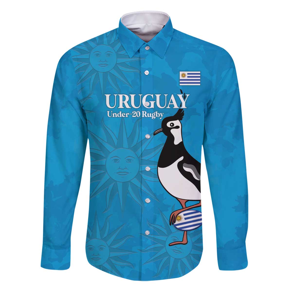 Custom Uruguay Rugby Family Matching Puletasi and Hawaiian Shirt 2024 Go Champions Southern Lapwing - Wonder Print Shop