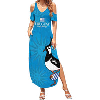 Custom Uruguay Rugby Family Matching Summer Maxi Dress and Hawaiian Shirt 2024 Go Champions Southern Lapwing - Wonder Print Shop