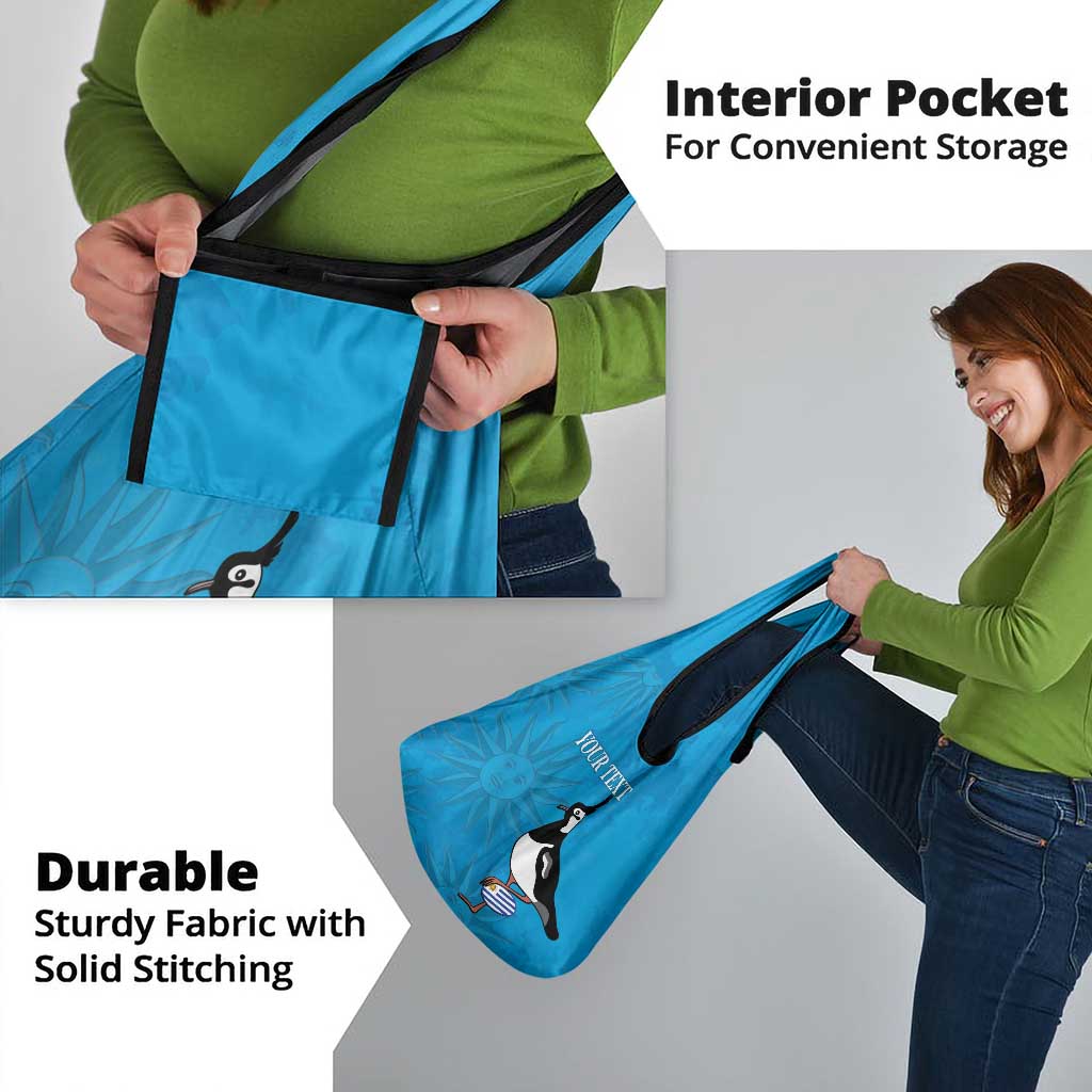 Custom Uruguay Rugby Grocery Bag Go Champions Southern Lapwing
