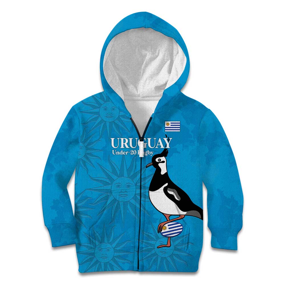 Custom Uruguay Rugby Kid Hoodie 2024 Go Champions Southern Lapwing - Wonder Print Shop