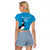 Custom Uruguay Rugby Raglan Cropped T Shirt 2024 Go Champions Southern Lapwing - Wonder Print Shop