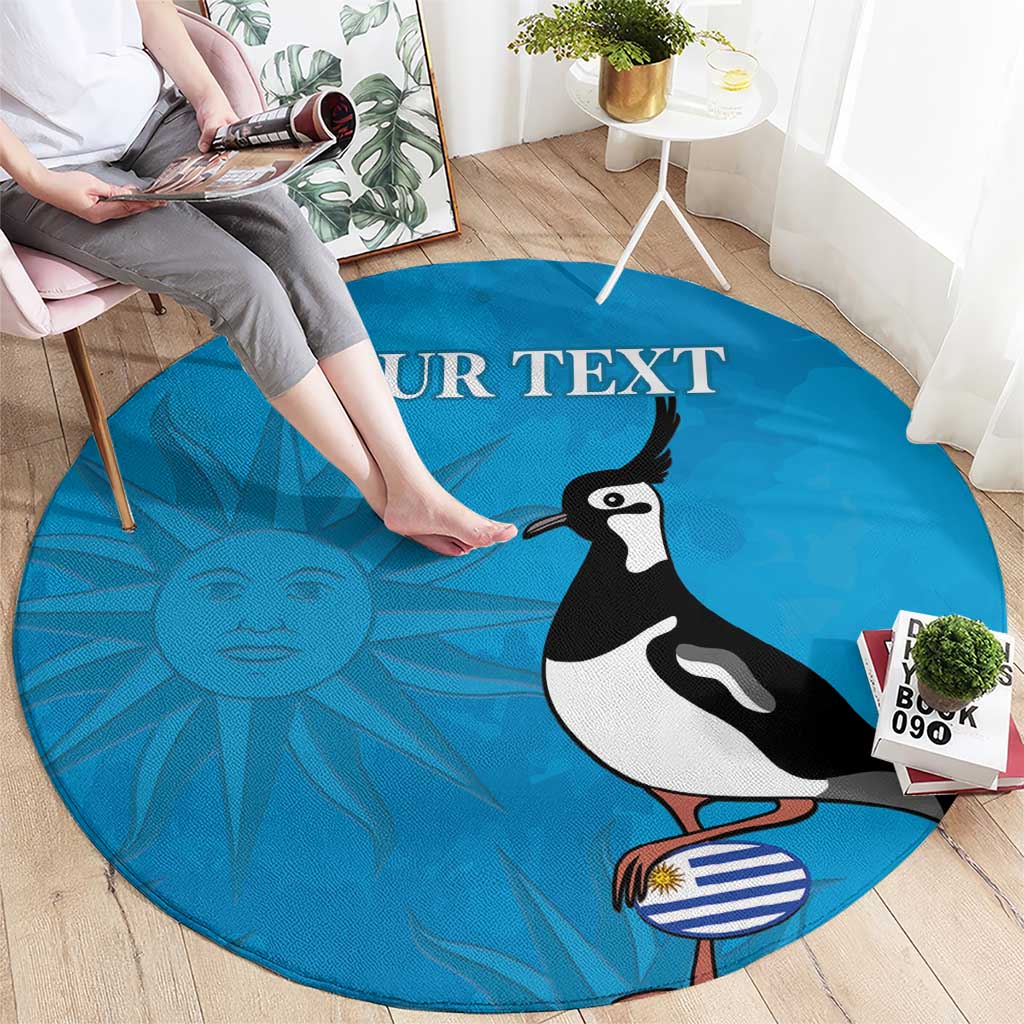 Custom Uruguay Rugby Round Carpet 2024 Go Champions Southern Lapwing