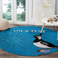 Custom Uruguay Rugby Round Carpet 2024 Go Champions Southern Lapwing