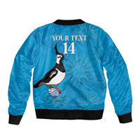 Custom Uruguay Rugby Sleeve Zip Bomber Jacket 2024 Go Champions Southern Lapwing - Wonder Print Shop