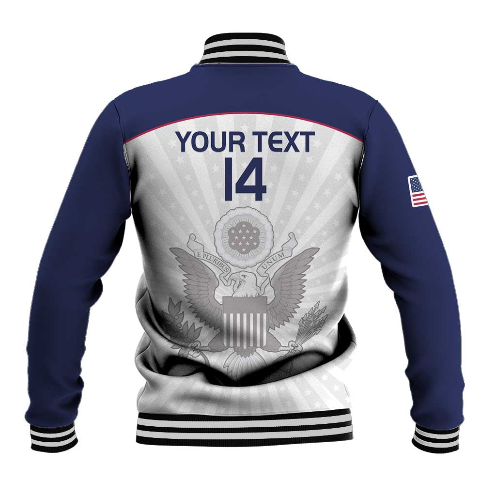 Custom United States Rugby Baseball Jacket 2024 Go Champions Eagles - Wonder Print Shop